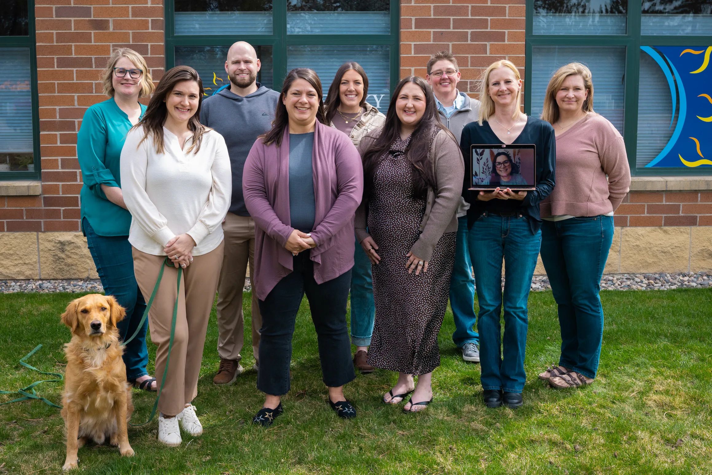 The Brighter Sky Counseling team outside our Billings, MT office