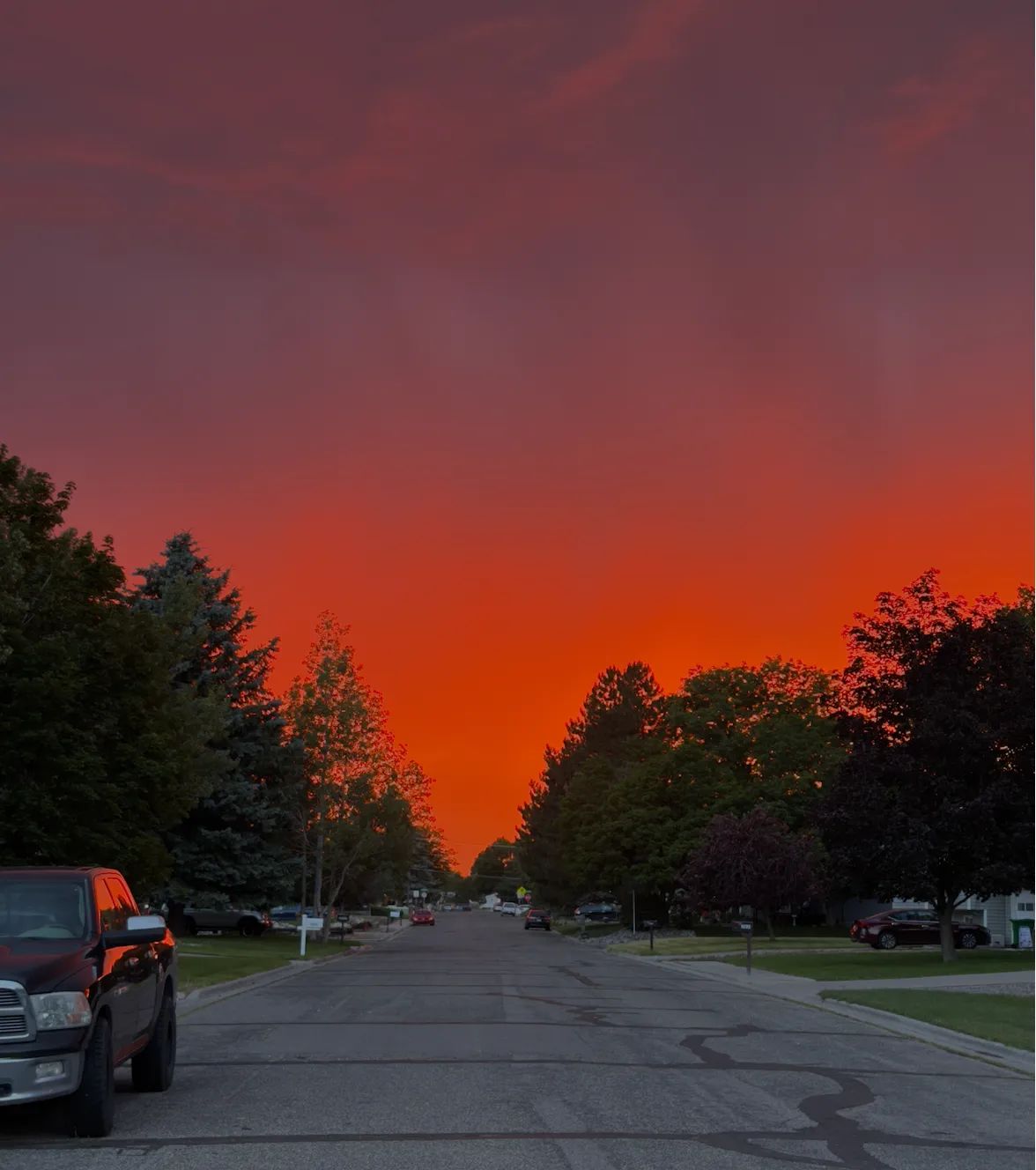 Sunset over Billings, Montana, July 2026